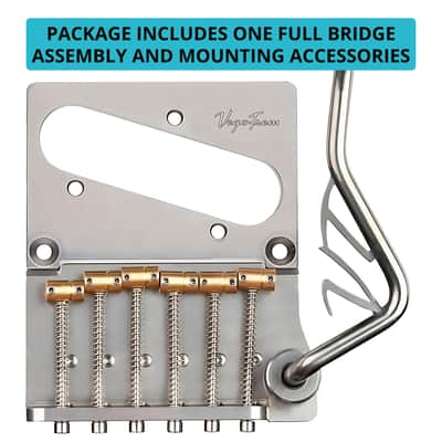 Vega-Trem VT2 Teletrem Classic Telecaster Guitar Tremolo Bridge For Tele Easy Installation image 2
