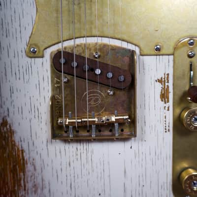 Paoletti Nancy Loft SH “Relic White Over Sunburst” Handcrafted Italian Reclaimed Chestnut Roasted Maple image 10
