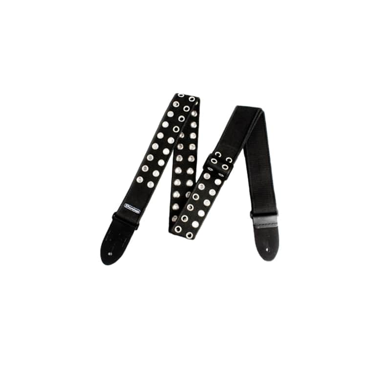 Dunlop Grommet Leather Strap - Black image 1