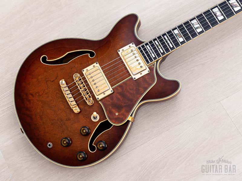 1990 Ibanez Artstar AM200 Burl Mahogany Vintage Semi-Hollow Guitar Antique Violin image 1