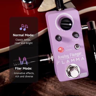 FLAMMA FC15 Analog Flanger Pedal, Oscillator Effects with 2 Modes, True Bypass Mini Portable Durable Metal Shell image 2