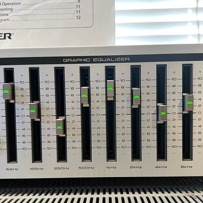 Vintage Pioneer SG-50 10-Band Graphic Equalizer Spectrum Analyzer w/ Original Instructions; Tested image 4