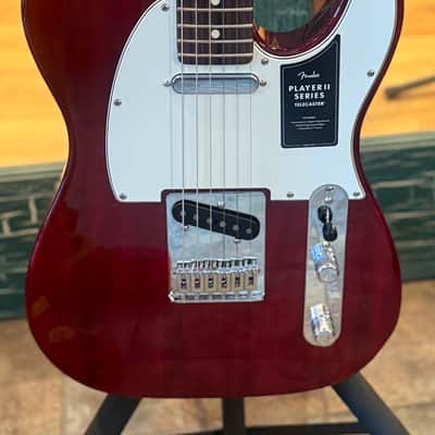 2026 Fender Player II Telecaster Mexi Electronic Guitar Transparent Cherry image 4