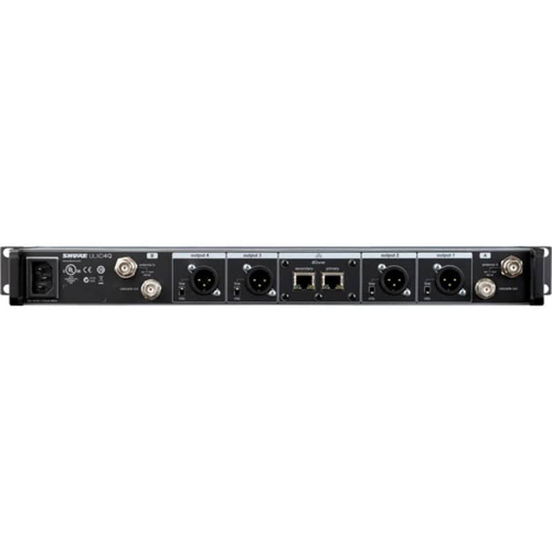 Shure ULXD4Q Quad-Channel Digital Wireless Receiver (G50: 470 to 534 MHz) image 1