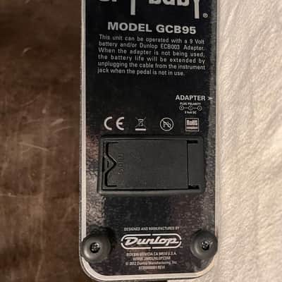 Dunlop GCB95 Cry Baby Standard Wah 1982 - Present - Black image 3