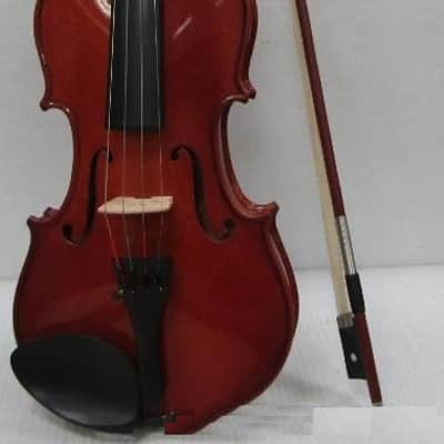 De Villier VN443 sized 4/4 violin with bow and case. China. Very Good Condition image 11