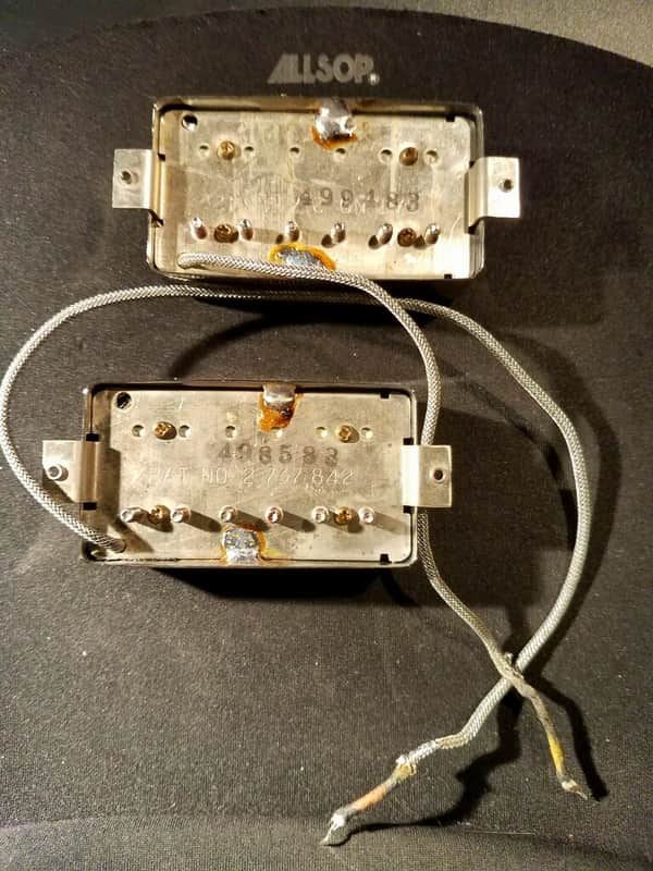 Gibson Tim Shaw Vintage PAF Humbucker Pickup Set Stamped 1983