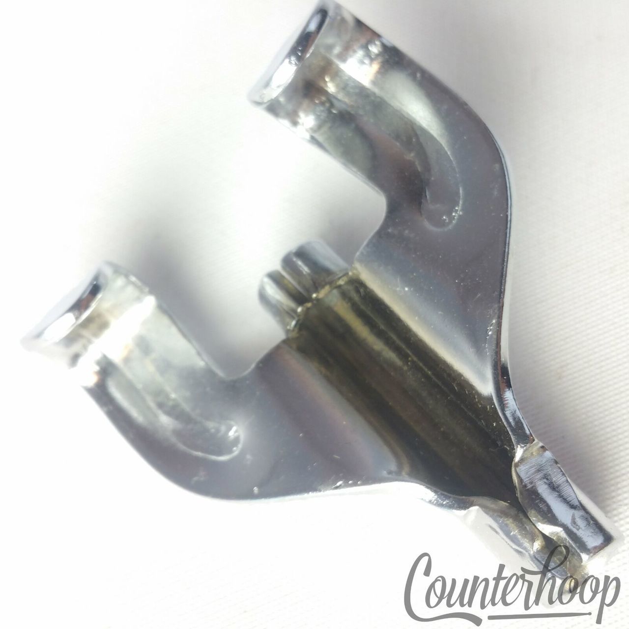 Gretsch Bass Drum T-Rod Claw Round Badge Chrome Vintage RB Broadkaster USA 50s — main photograph