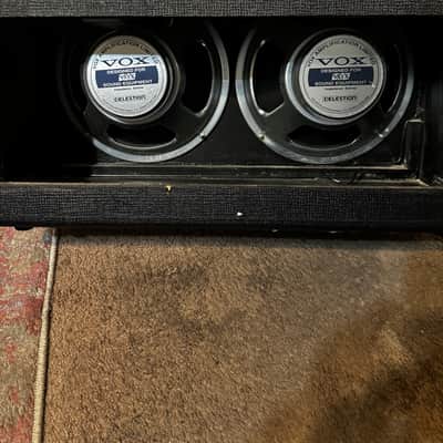 Vox AD120VT 2001 with rare VC‑12 foot controller - Blue Series (blue diamond grill) on black/gold image 3