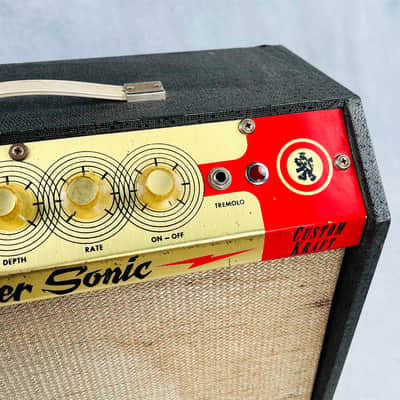Custom Kraft Power Sonic 1x12" Combo Amplifier 1960s - Black image 5