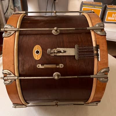 Vintage 50's Slingerland 14" Marching Snare Original Calf Heads image 2