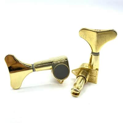 Gold Grover 4 String Bass Machine Heads Tuning Pegs 2R+2L image 3