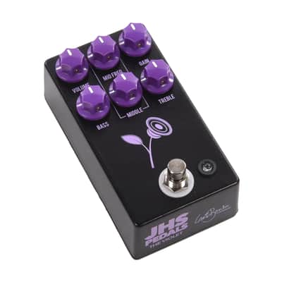 JHS Violet Lari Basilio Signature Distortion/Overdrive Pedal Black image 2