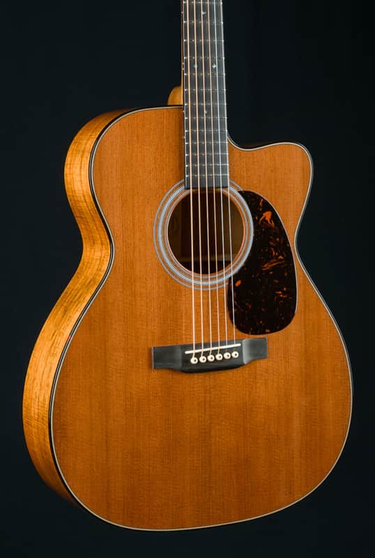Martin M 0000 Cutaway Custom Premium Flamed Koa and Sinker Redwood NEW image 1