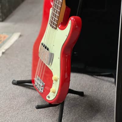 1995 Fender P-Bass - Black Label - MIM - Red image 5