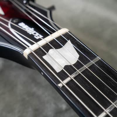 ESP E-II Eclipse Electric Guitar, Ebony Fingerboard, See Thru Black Cherry Sunburst image 6