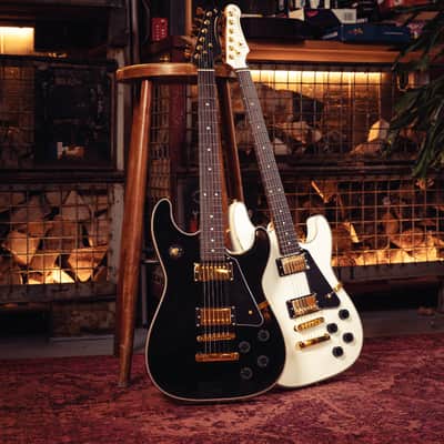 Stagg 30TH LEGACY WH 30th Anniversary Legacy Series Solid Mahogany Body Roasted Maple Neck 6-String Electric Guitar image 9