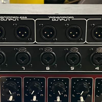 *Cinemag*Mod* Black Lion Audio PM-8 MKII Passive Summing Mixer 2010s - Red and Black image 5