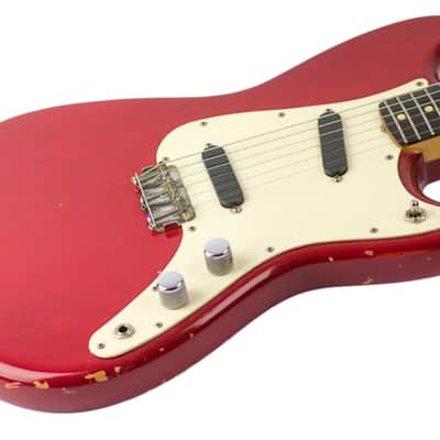 1964 Fender Duo-Sonic Transparent Cherry w/Original Hard Shell Case #L32637 image 2