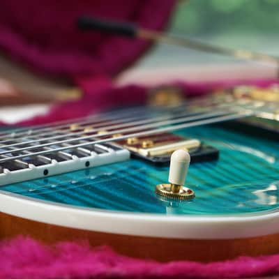 Gibson Les Paul Supreme Florentine Caribbean Blue 2014 - Caribbean Blue image 14