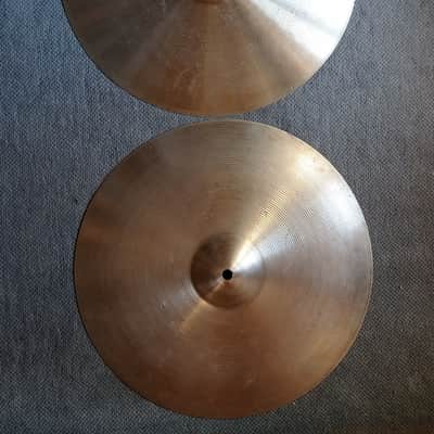Meinl Romen Mark 70 Hi Hat 15" Very Rare size 60s-70s  - Vintage classic image 2