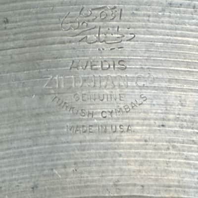 Zildjian 20" A. 60's Stamp Ride Cymbal w/ 8 Rivets - 2188g image 7