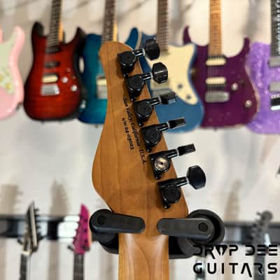 Schecter USA Custom Shop Sunset Custom-II HSS Electric Guitar w/ Case-Ocean Blue Burst Satin image 16