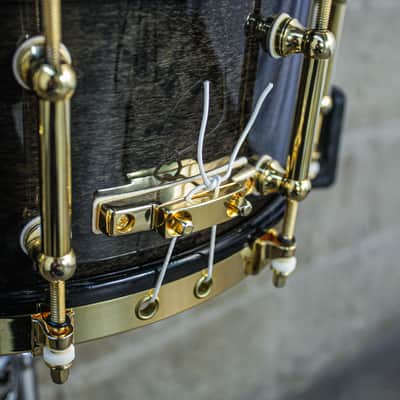 Pearl 5.5" x 14" 50th Anniversary Solid Maple 24K Gold Plated Snare Drum image 15
