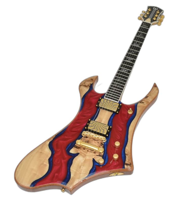 Wylde Audio Goregehn Blood River Burl Guitar B0118 image 1