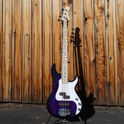 G&L USA SB-2 Purple Burst 4-String Electric Bass Guitar w/ Gator Gig Bag image 2