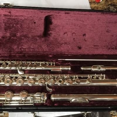 Artley Model 5-0 Flute-Solid Silver Head W/ 15P Piccolo & Case, CLEAN!! image 1