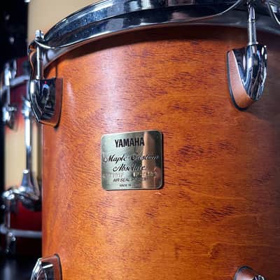 Vintage Rare MIJ Yamaha Maple Custom Absolute 10x12" Rack Tom in Vintage Natural image 2