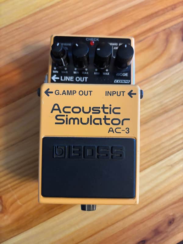 Boss AC-3 Acoustic Simulator (Dark Gray Label) 2006 - Present - Yellow image 1