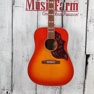 Immagine Epiphone Hummingbird Studio Acoustic Electric Guitar Faded Cherry Sunburst - 2