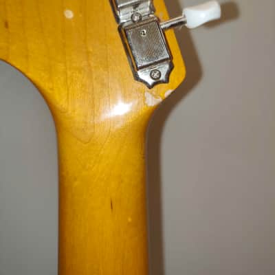 Fender Mustang MG69 Candy Apple Red MIJ Matching Headstock image 7