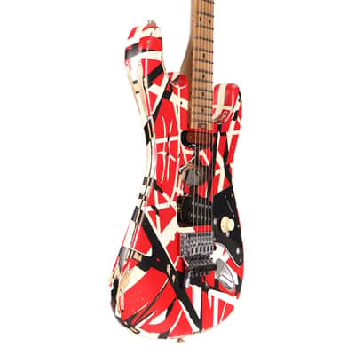 EVH Striped Series Frankie Red/White/Black Relic 2021 image 5