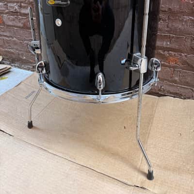 Sound Percussion 15" x 13" Floor Tom – Black – Chrome Hardware – Used image 4