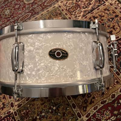 Slingerland Deluxe Student Model Snare (1956-59) 5.5x14"  (White Marine Pearl) image 1
