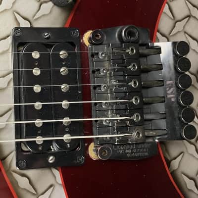 Late 80s ESP Mirage Deluxe 48th Street NY USA Custom Graphic Sinclair Floyd Electric Guitar with ESP Case image 6