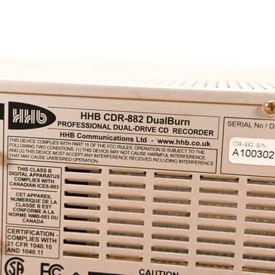 HHB CDR-882 DualBurn Professional Dual Drive CD Recorder CG01ZKF image 11