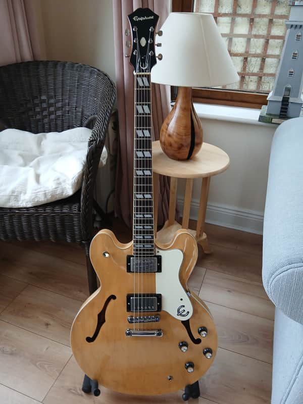1997 Epiphone Supernova. Refinished Nirto Natural. Seymour Duncans image 1