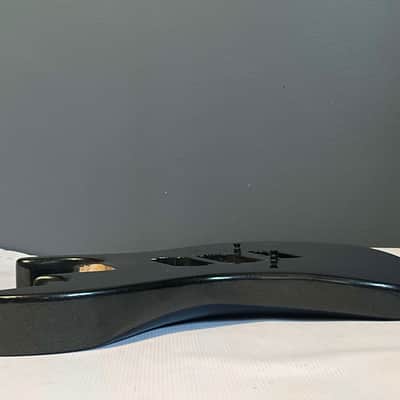 2020 Indonesian Kramer Nightswan Metallic Jet Black Guitar Body Floyd Ready 24.75" image 23