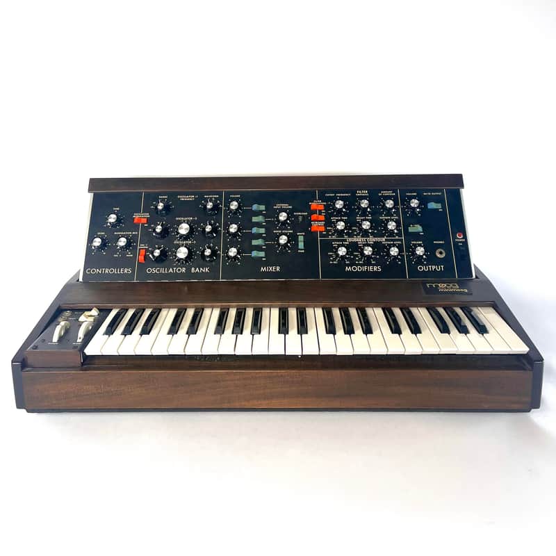 Moog Minimoog Model D 44-Key Monophonic Synthesizer 1971 - 1982 - Black / Wood image 1