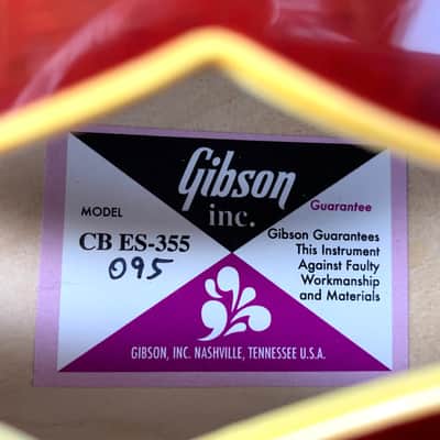 2021 Gibson Custom Shop CHUCK BERRY 1970s ES-355 Murphy Lab Aged Electric Guitar Wine Red 1978 image 25
