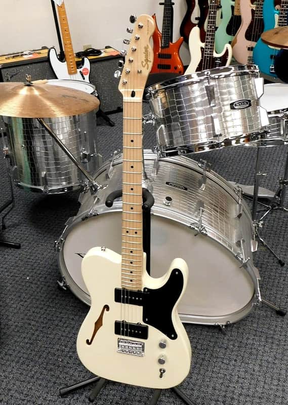 2020 Fender Squier Paranormal Cabronita Thinline Telecaster Electric Guitar! Olympic White Finish!!! image 1