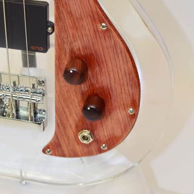 Bad Cat Instruments AC-230 Acrylic Custom 4-String Electric Bass Guitar, Transparent Lucite w/ EMG Pickup image 5