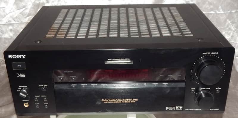 Sony STR-DB830 stereo receiver with phono input image 1