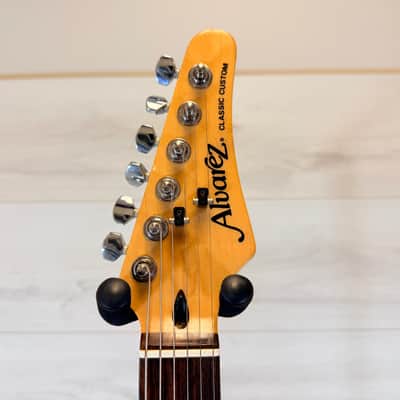Alvarez Classic Custom HSS Electric Guitar – Red Strat-Style Workhorse Mid-1990s (circa 1995) image 9