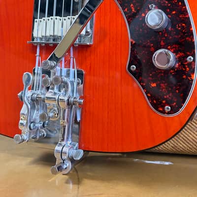 2001 Fender American ’90s Telecaster Thinline SOT Sunset Orange Transparent w/ Hipshot B/G Bender & Drop-D + G&G Case image 3