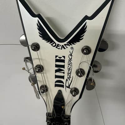 Dean Dimebag Razorback V Electric Guitar Bevel White Pearl w Case image 2
